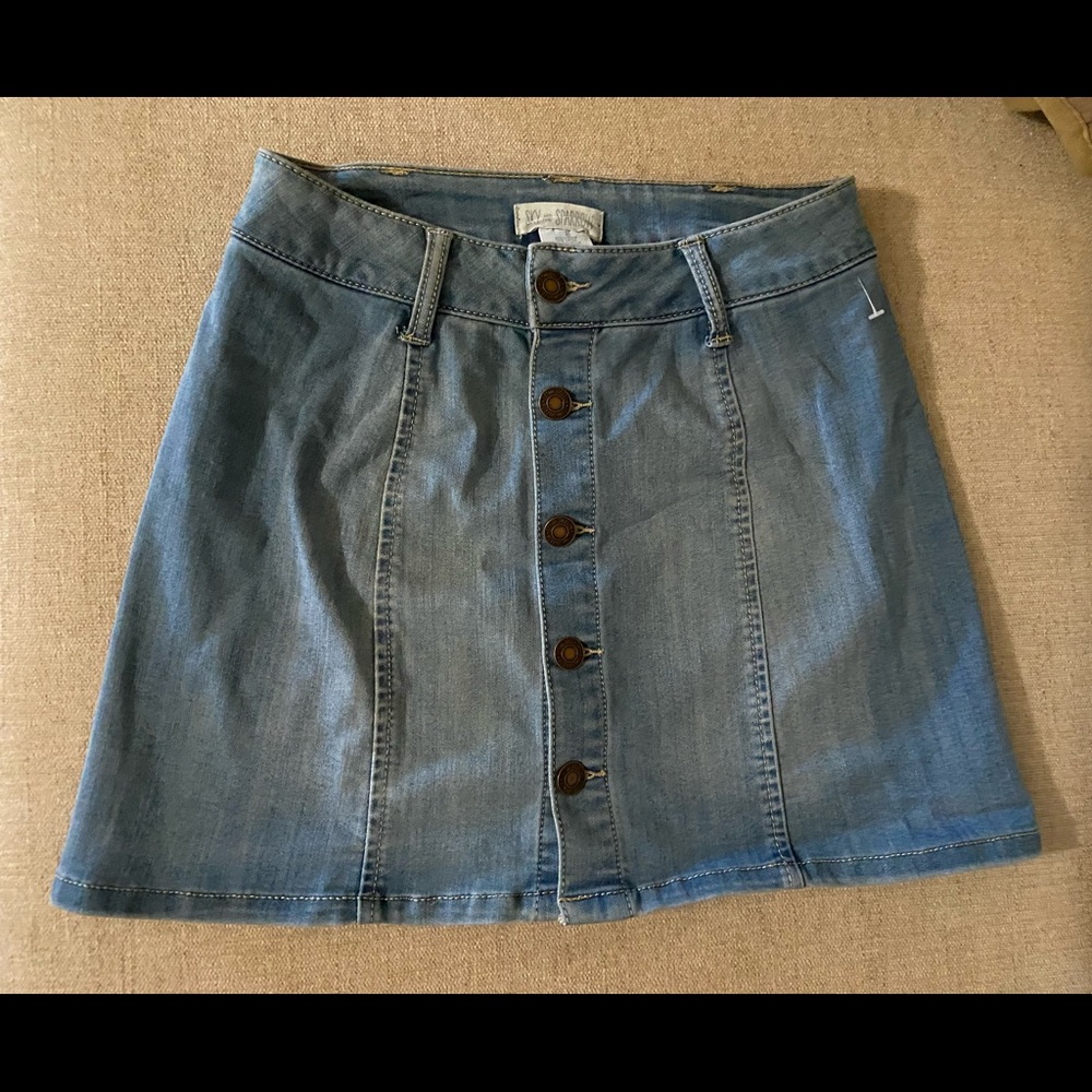 Sky & sparrow Jean skirt size 3